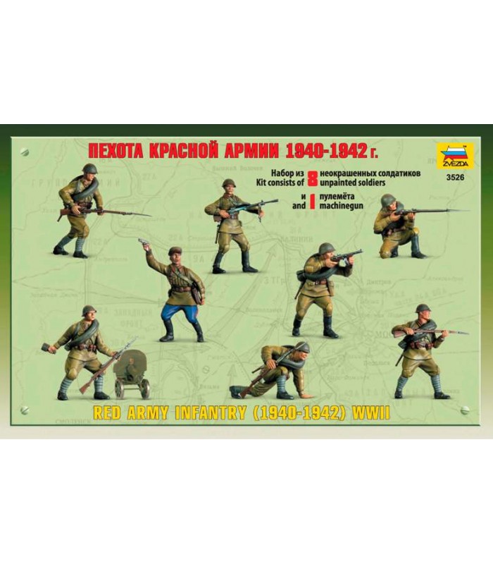 #9408 Model-Kit-figurky-3526-Red-Army-Infantry-1940-42-1-35-_a67696041_10374