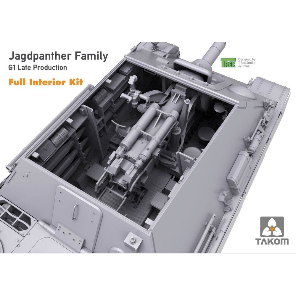 #0188 TAKOM++JAGDPANTHER+FAMILY+AUSF.G1+LATE+PRODUCTION+(FULL+INTERIOR+KIT)