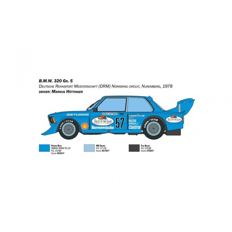 #2876 13215-2_plastovy-model-auto-italeri-3626-bmw-gr--5--1-24-