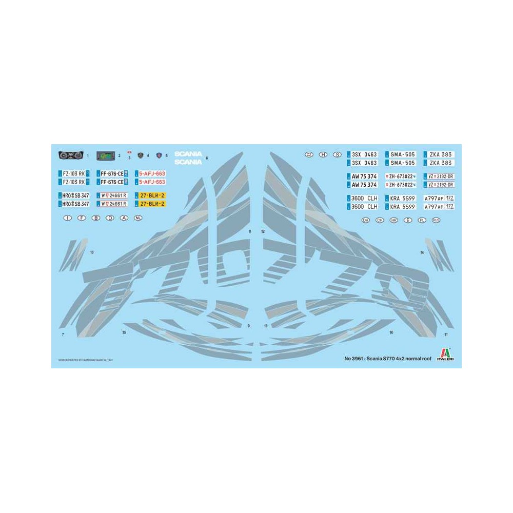 #3740 Model-Kit-truck-3961-Scania-770-4x2-Normal-Roof-1-24-_a138959325_10374